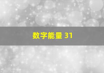 数字能量 31